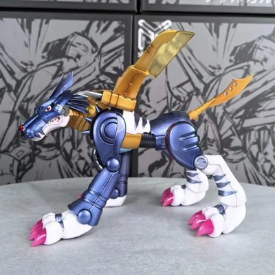 Digimon Gkmetal Garurumon Modellfigur Anime Figur Dekoration Spaß