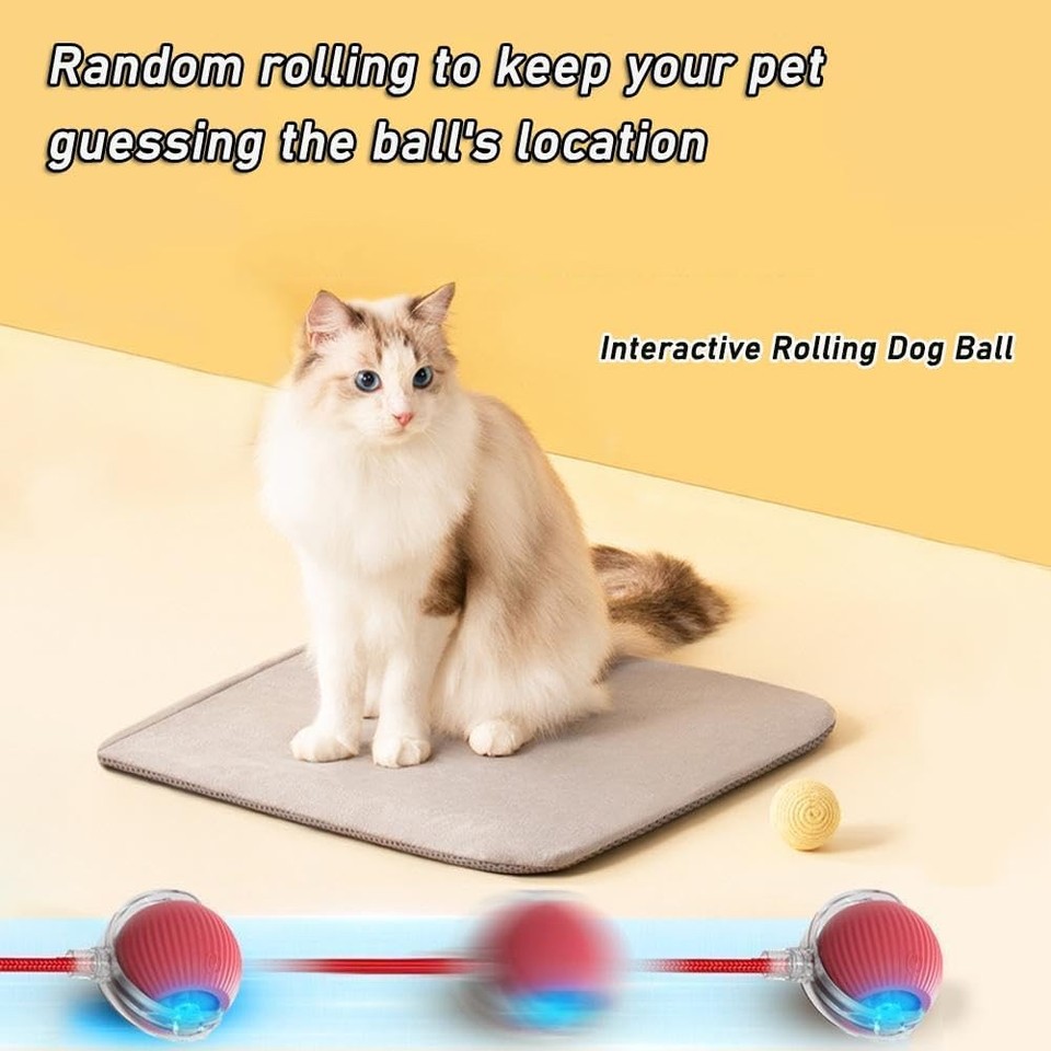 Smart Automatic Rolling Pet Ball, Moving Cat & Dog Toy, Electric Dog Ball, Interactive Cat Toy, Indoor Cat Toy Smart Automatic Rolling Pet Ball, Moving Cat & Dog Toy, Electric Dog Ball, Interactive Cat Toy, Indoor Cat Toy
