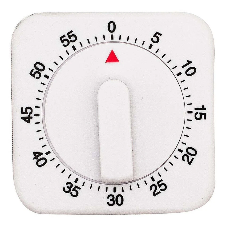 Avanti Square Mechanical Dial Display Timer Kitchen Baking/Cooking Alarm Clock - image 1 of 1