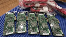 Lot of 5 LSI SAS9211-4i 4 Port 6Gb/s SAS Controller Card with Cables