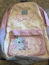 Loungefly Stitch  Angel All-Over Print Full-Size Backpack