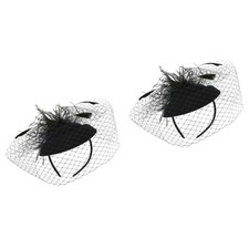 2 Count Fascinators for Weddings Fasinators The Hair Hats Women Tea Party
