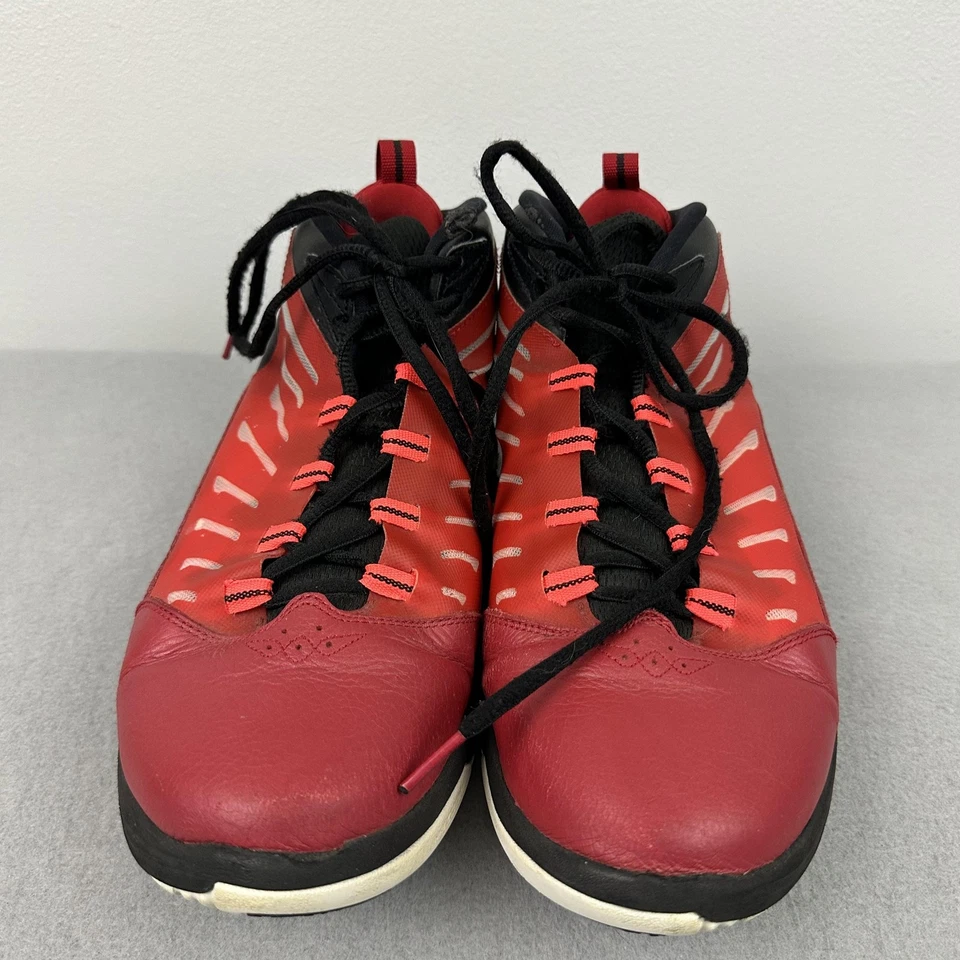 Мужские баскетбольные кроссовки Jordan Super.Fly 2 PO размер 12 красные черные белые 654287-604 - Изображение 4 из 4