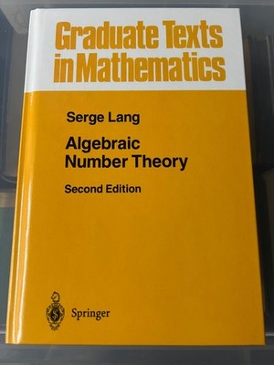 ALGEBRAIC NUMBER THEORY - SERGE LANG - NEW HARDBACK SPRINGER GTM - BOURBAKI
