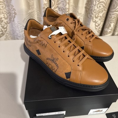 MCM Derby Jumbo Terrain Lo Sneakers Maxi Visetos Men s Size 43 (10US) NEW NIB