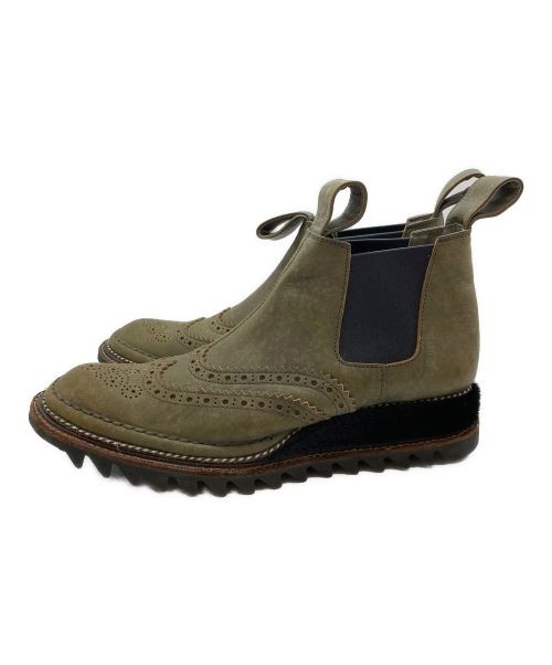 SAOLA JUCO. Stivali gore laterali suola di squalo kaki