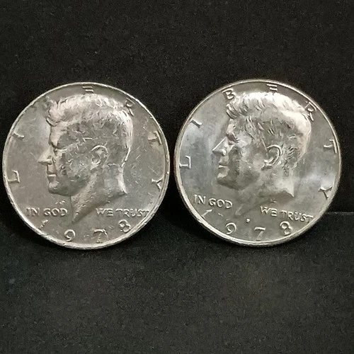 1978 P & D Kennedy Half Dollar 50 Cent Coin Avg Circ