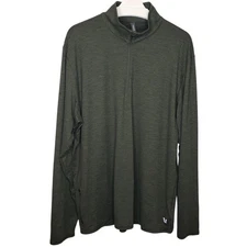 VUORI 1/2 Zip Ease Performance Pullover Long Sleeve #V221 Green Men's Size XXL