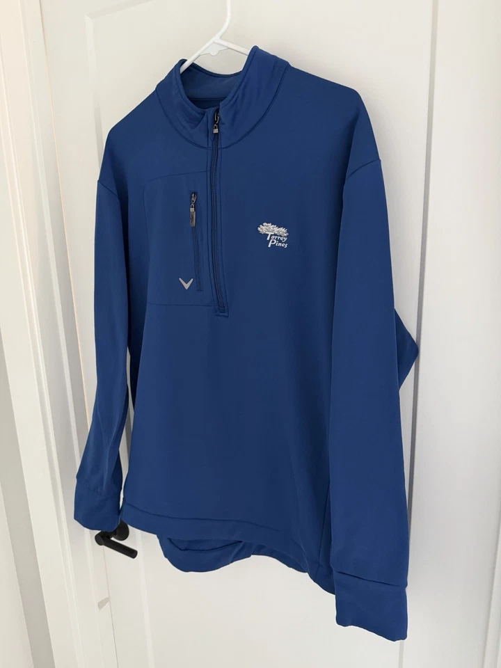 Chaqueta Pullover Torrey Pines Callaway Cremallera Q - Para Hombre XL - Callaway Weather Series Foto 2 de 4