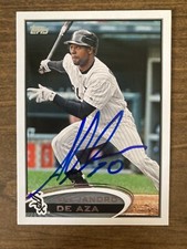 2012 Topps #602 Alejandro De Aza Autograph Signed White Sox TOUGH