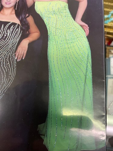 Glam Gurlz Kiwi Green Multi Prom 