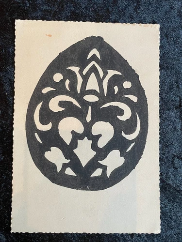 Postkarte Ansichtskarten Kunst Selbstgemacht Schablone um 1900 (Kiste A)