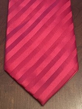 Puccini Hand Made Red 100 Microfiber Men  s Neck Tie Made In China