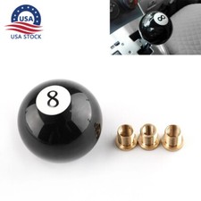 8 Shift Knob Black Ball Billiard Acrylic Manual Gear Shifter Head With Adapters 8 Shift Knob Black Ball Billiard Acrylic Manual Gear Shifter Head With Adapters