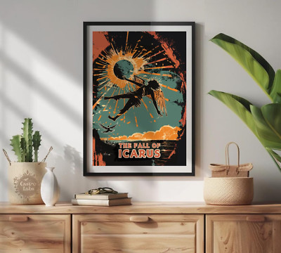Der Fall des Ikarus, Ikarus Poster, Griechische Mythologie, Fall des Ikarus