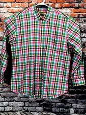 Alan Flusser Mens Long Sleeve Button Down Shirt Collared Button Down Size XL.