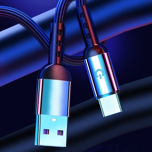 Charging Lead Cable Adapter Data Sync Charger 1.2m Fast Charging Nylon Type C ┊ - Picture 12 of 16