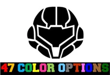 Vinyl Decal Truck Car Sticker Laptop - Video Games Metroid Samus Mask