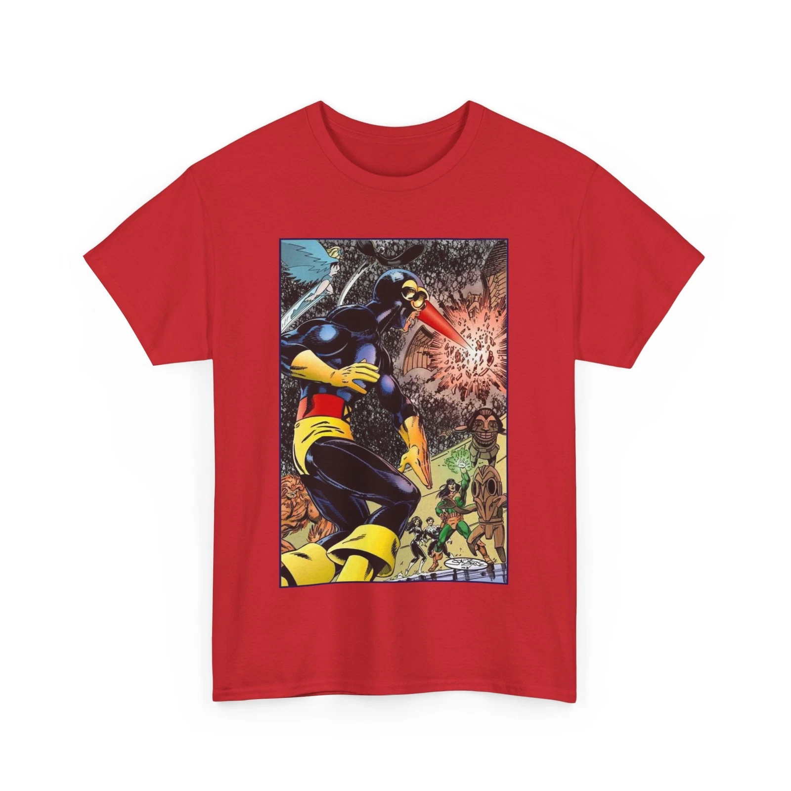 Alpha Flight Vs Cyclops T-Shirt - Marvel Comics - John Byrne Art - Snowbird