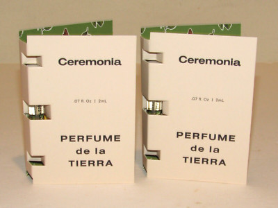 2 Ceremonia Perfume de la Tierra Parfum 0.14 Oz 4 mL TOTAL Clean Beauty