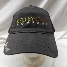 trucker hat baseball Cap Vintage Kelley Bean Company Farm Seed Tractor Mesh Back