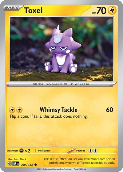 Pokemon Toxel (69/281) Paradox Rift LP REVERSE HOLO | eBay
