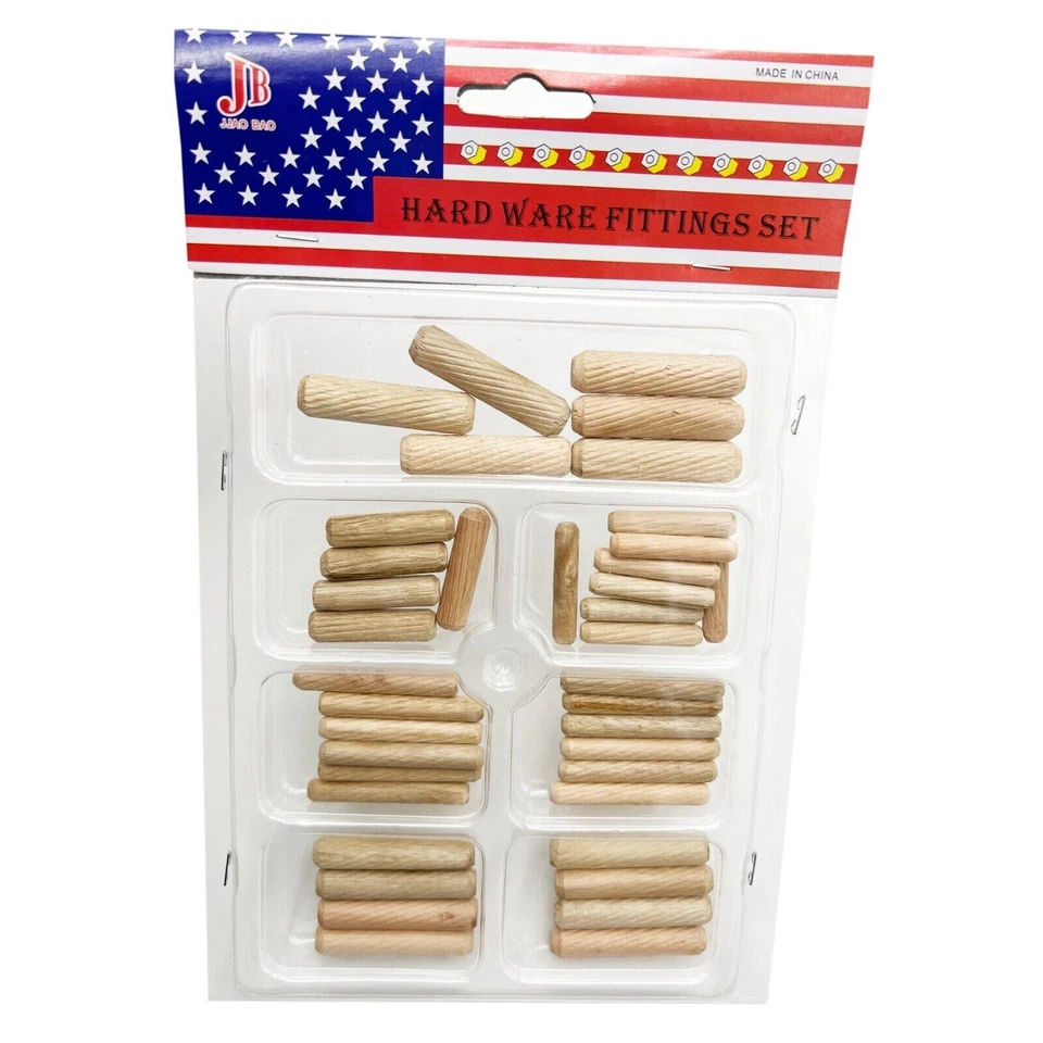 39pz TASSELLI IN LEGNO SPINE SCANALATE SPINE SCANALATE FERRAMENTA MOBILI ARTIGIANATO ASSORTITI