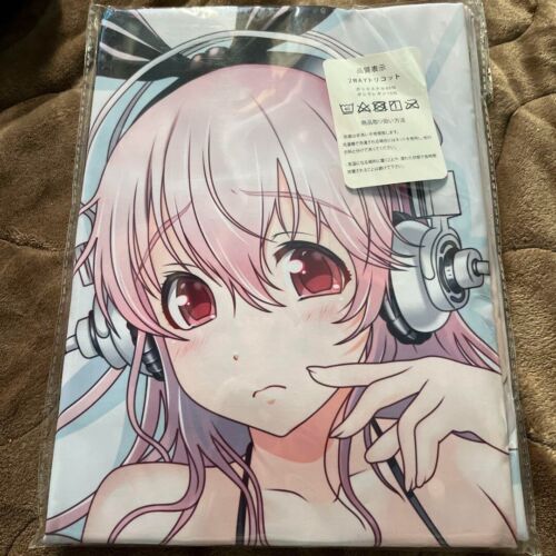 Hobby Stock Super Sonico Hugging Pillow Cover 160 × 50cm 2-Way Tricot New Japan - Picture 1 of 2