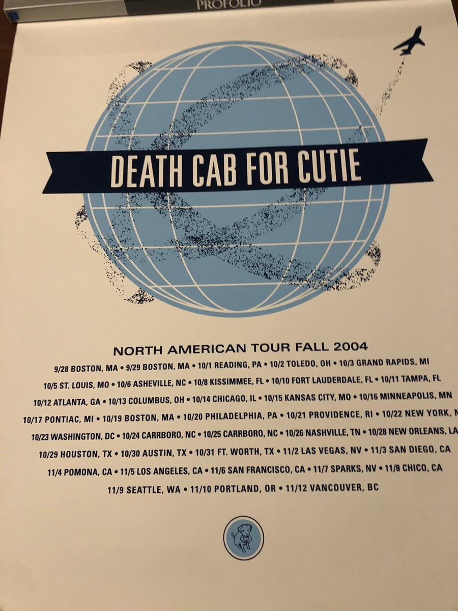 Death Cab For Cutie 2004 Tour Poster | eBay