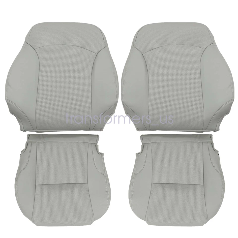 For 2006-2013 Lexus IS250 IS350 Driver / Passenger Bottom / Top Seat Cover Gray - Image 2 of 4