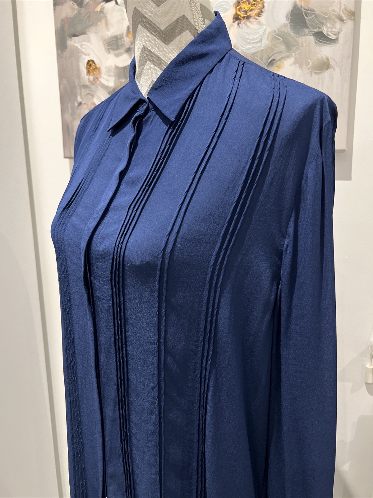 Loose-fitting shirt with pintuck detailing Massimo Dutti Size 12 image 7