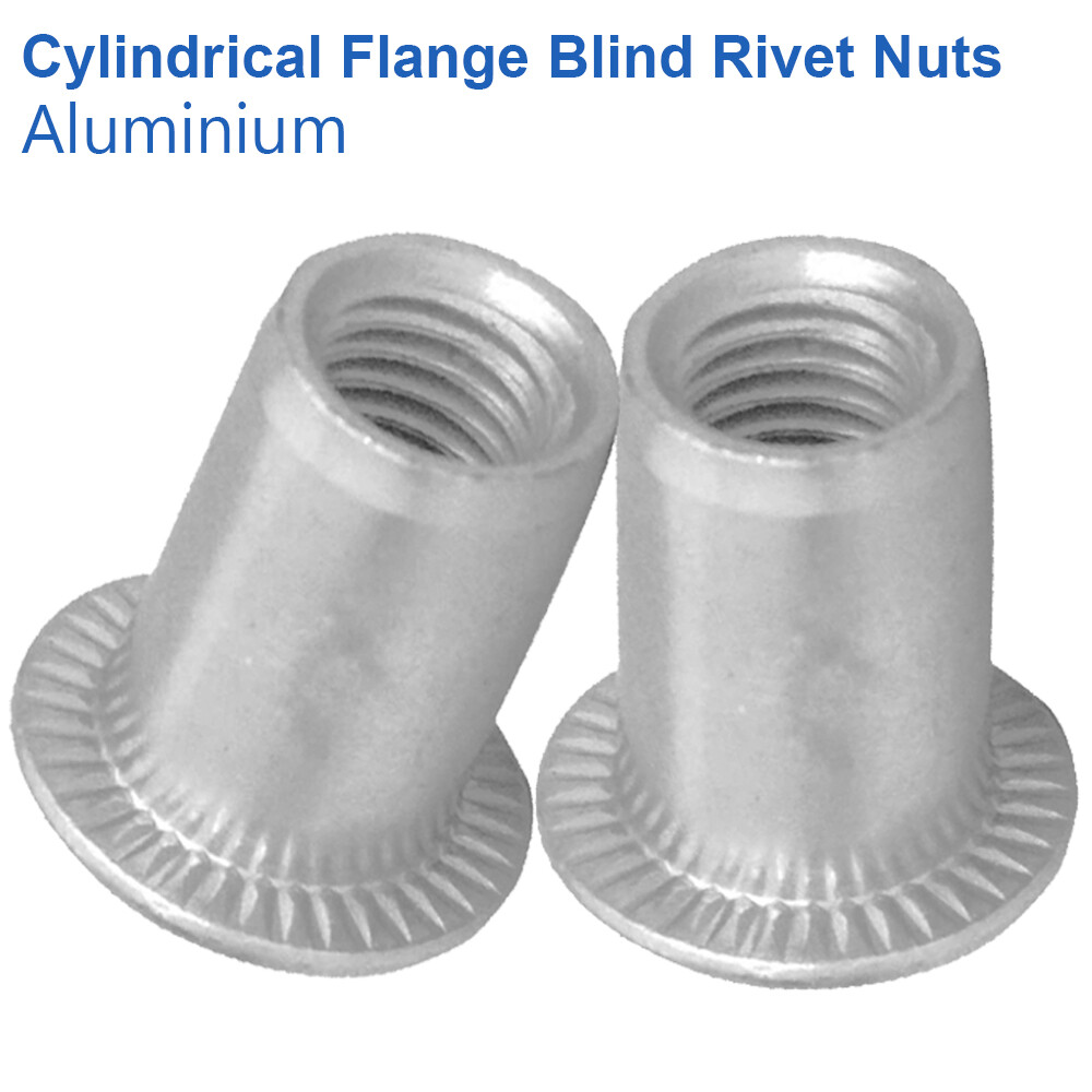 Aluminum Flange Nuts 100 Pack SmallCat 100-Pack 1/4-20 Aluminum Rivet ...