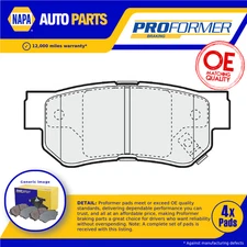 Brake Pads Set fits HYUNDAI SONATA EF 2.7 Rear 01 to 05 Proformer Quality