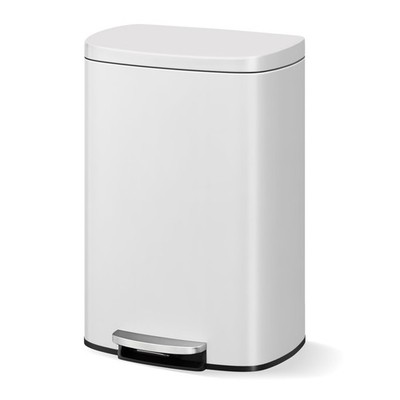 50 L Rubbish Bin with Lid, Large Waste Bin for the Kitchen, Rustproof Pedal Bin