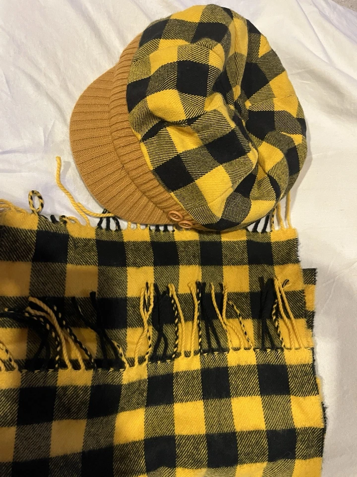 ¡Juegos de sombreros y guantes de invierno 100 % cachemir!NOTA estilo cadete El conjunto gris es de algodón Foto 4 de 4