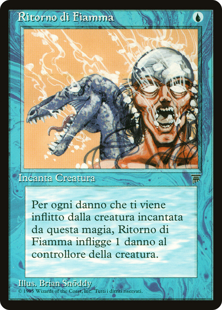 Backfire X (1) Legends ITALIAN Excellent up to Near Mint - 4RCards