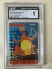 Charizard Vs. Charmander Bandai Cardass 1999 Anime Part 5 Prism Holo CGC 9