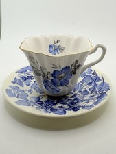 Bone China Cup and Gay Day Blue Saucer