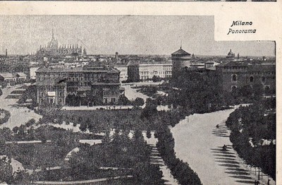 05758 Postcard Milan (MI) Panorama