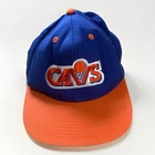 Vintage Cleveland Cavs Snapback Hat Cavaliers Basketball W/ Tags Blue Orange 90s