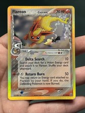 Pokémon TCG Flareon EX Delta Species Holo Rare Card 5/113 HP70 2005 English- NM-