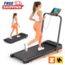 5 Incline Walking Pad 2 in 1 Folding Treadmills for Home 320lbs, 6.2 MPH, 3.0HP