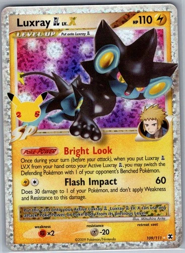 Luxray GL LV.X 109/111 Celebrations: Classic Collection - Pokemon Card - NM