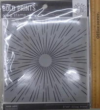 Hero Arts; Sun Ray Bold Prints; large stamp - 6" x 6"; NEW