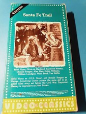 Santa Fe Trail VHS Errol Flynn Ronald Reagan Olivia de Havilland Western