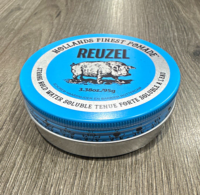 Reuzel Blue Strong Hold Water Soluble Pomade 3.38 oz (Still Sealed)