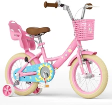 Glaf 12 14 16 20 Inch Girls Bike with Training Wheels for Kids Age 2-12 Years Ol