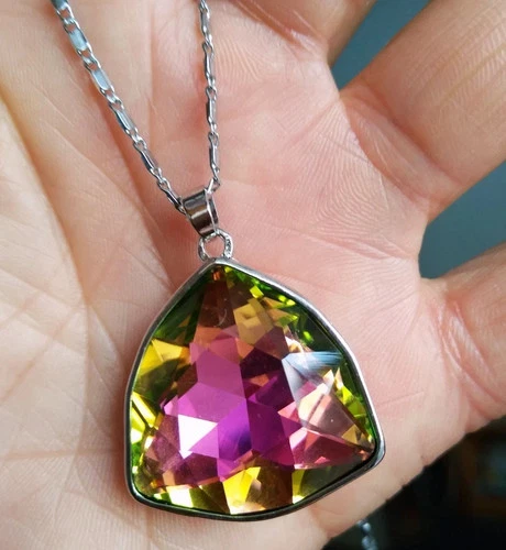Andara Crystal - Monatomic Reiki Arcturian Stone  Pendant / Necklace - 10.20g