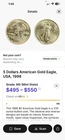 U.S. Mint 1998 $5 American Gold Eagle 1/10 oz Coin