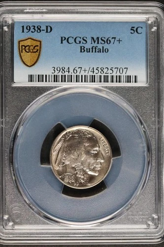 1938 D Buffalo Nickel PCGS MS67+ *DoubleJCoins* JL1100-413